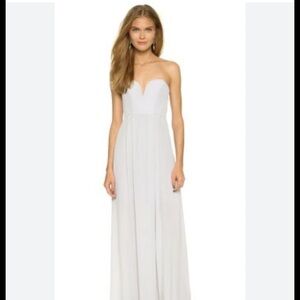Zimmermann Strapless Silk Gown